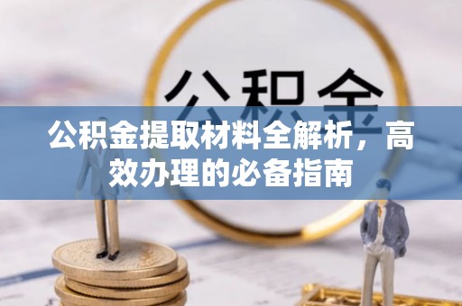 九原公积金提取材料全解析，高效办理的必备指南