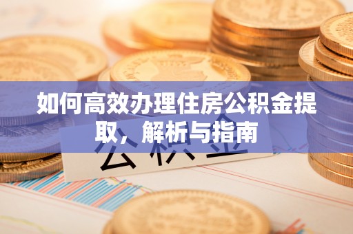 九原如何高效办理住房公积金提取，解析与指南