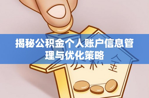九原揭秘公积金个人账户信息管理与优化策略