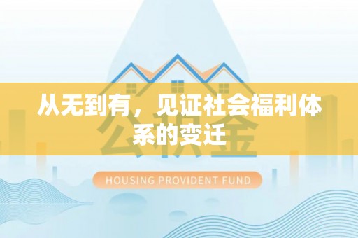 九原从无到有，见证社会福利体系的变迁